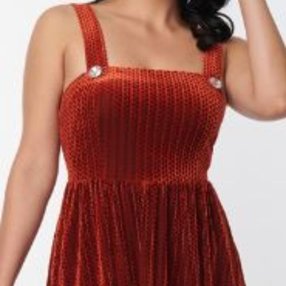 Unique Vintage Velvet Dress